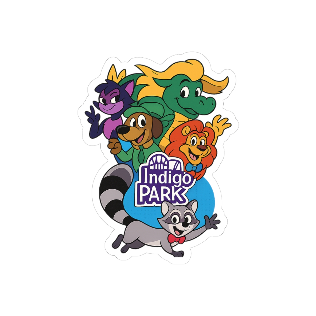 The Cast of Indigo Park Sticker