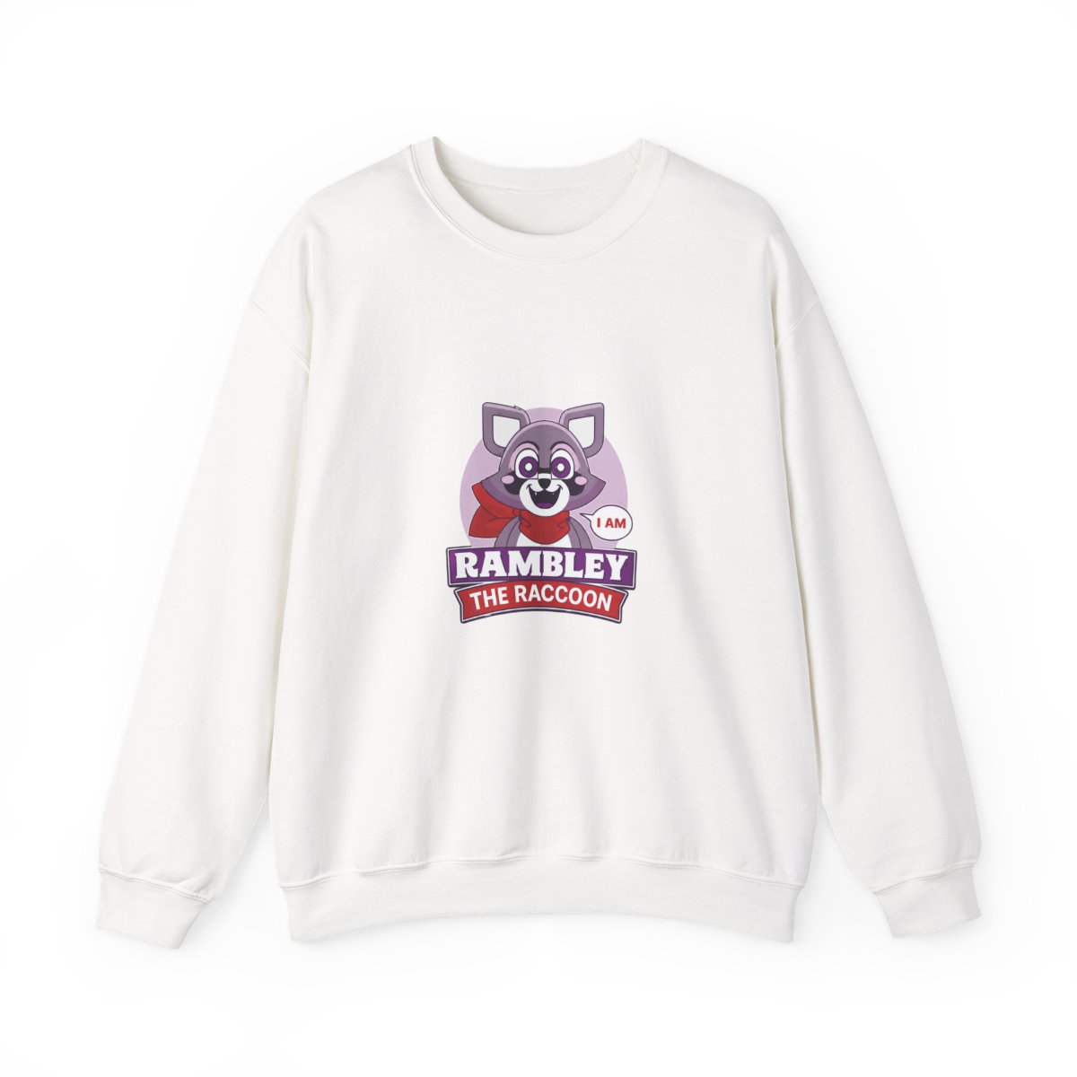 Rambley the Raccoon Christmas Scarf Festive Crewneck